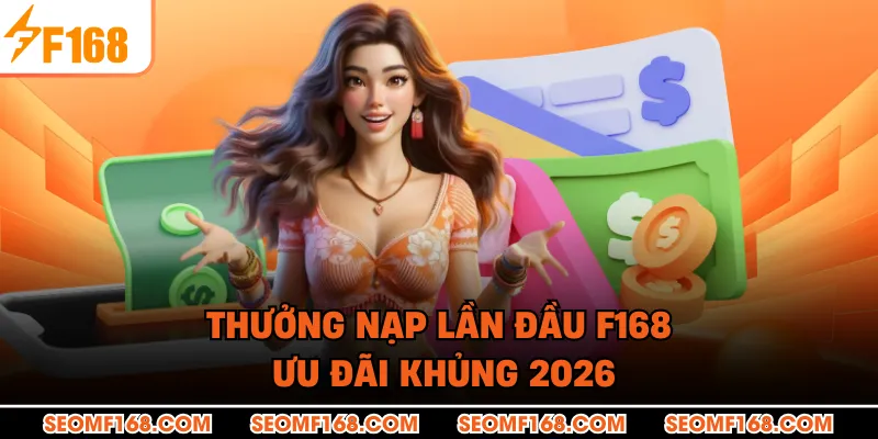 Thưởng Nạp Lần Đầu F168 - Ưu Đãi Khủng 2026